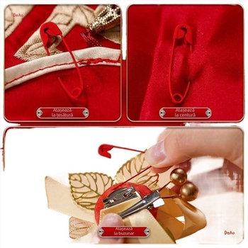 Broșă Xiaoduo - utilizare dublă, stil proaspăt și dulce, Primăvara 2025