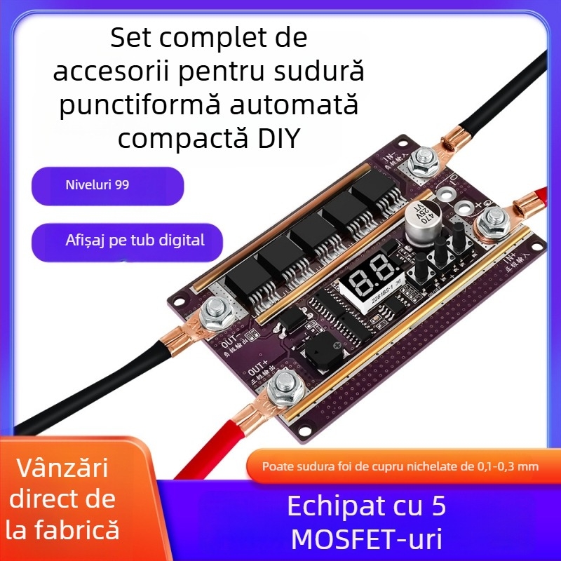 K99 sudură punct compactă – kit DIY complet de accesorii pentru baterie Li-ion 18650 – placă de control cu stylus