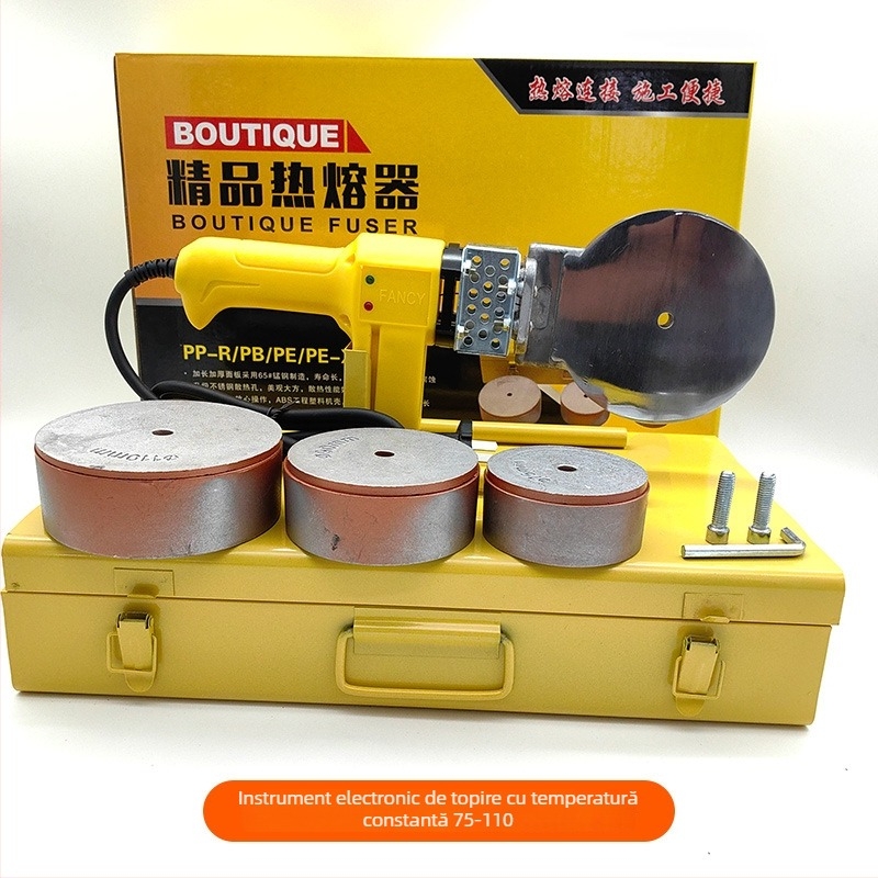 Mașină de sudură pentru țevi PPR cu temperatură constantă, tip 20-63, control manual, 220V, 50Hz