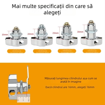 Zăvor pentru dulap — zinc alloy, stil modern minimalist, model Padlock mailbox lock