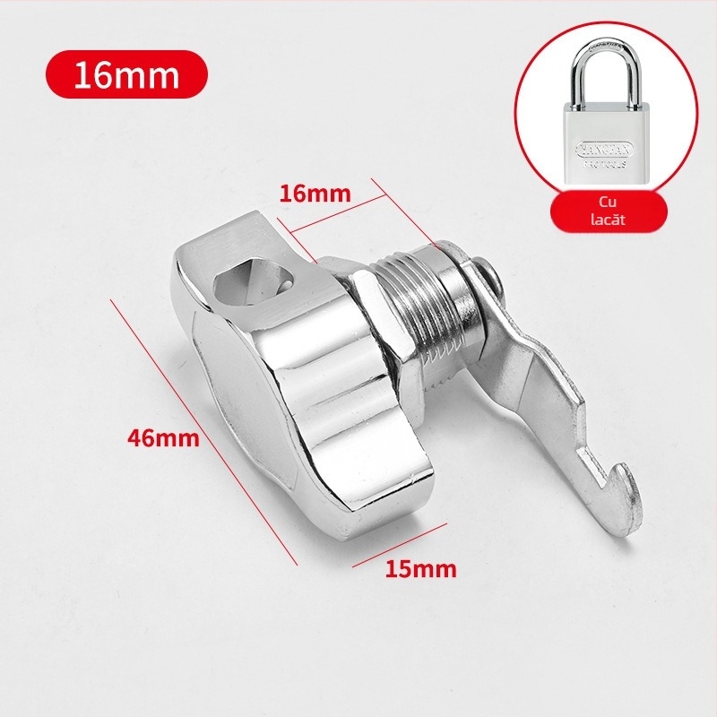 Zăvor pentru dulap — zinc alloy, stil modern minimalist, model Padlock mailbox lock