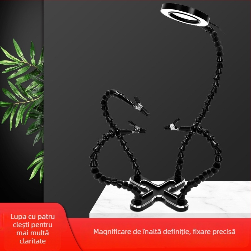 Fixare universală cu patru gheare pentru plăci PCB, telefoane mobile și plăci de bază ale calculatoarelor — unealtă pentru sudură, întreținere și inspecție