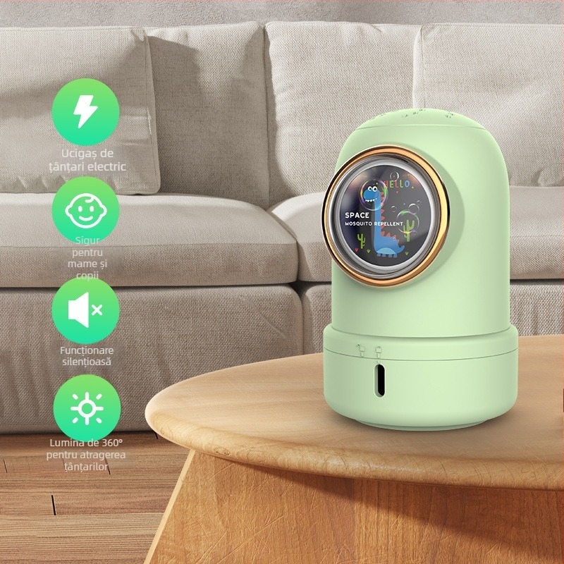 Lampa fotocatalitică pentru omorârea țânțarilor cu conductă de aspirație, model BLJ01, 5V, 5W