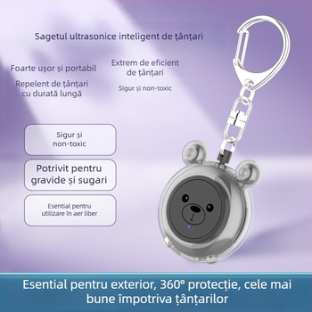 M96 Repelent ultrasonic în formă de animal pentru țânțari, 5V, 5W, 34 Hz–70 kHz, reîncărcabil