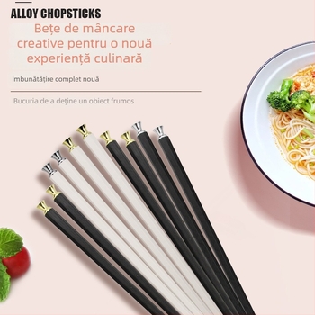 Bețișoare pentru masă din aliaj, antiderapante, rezistente la mucegai, rezistente la temperaturi ridicate, lucrate manual