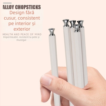 Bețișoare pentru masă din aliaj, antiderapante, rezistente la mucegai, rezistente la temperaturi ridicate, lucrate manual