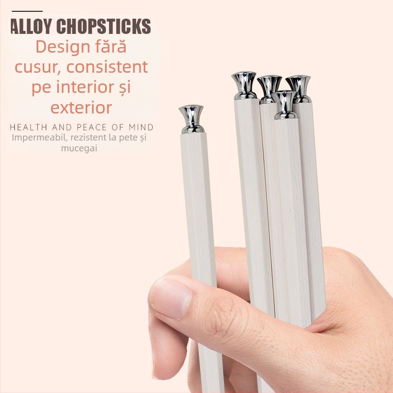 Bețișoare pentru masă din aliaj, antiderapante, rezistente la mucegai, rezistente la temperaturi ridicate, lucrate manual