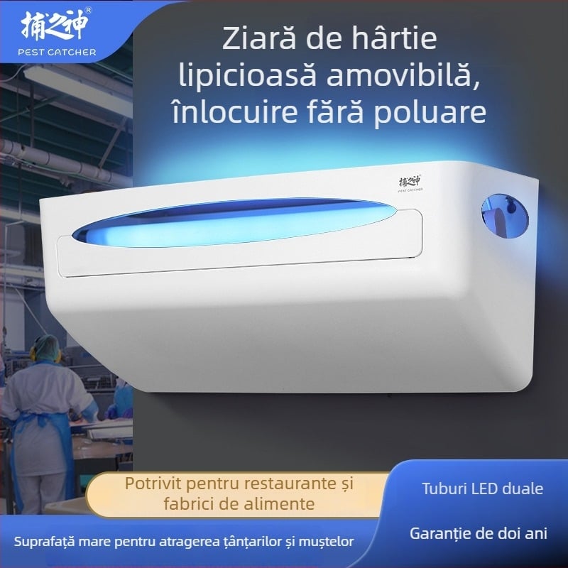 GM510 Lampă lipicioasă pentru capturarea insectelor – 30W, 220V, tubă T8 15W, 1,96 kg