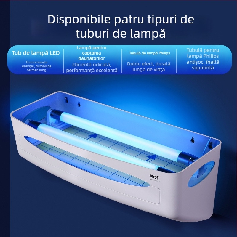 GM510 Lampă lipicioasă pentru capturarea insectelor – 30W, 220V, tubă T8 15W, 1,96 kg