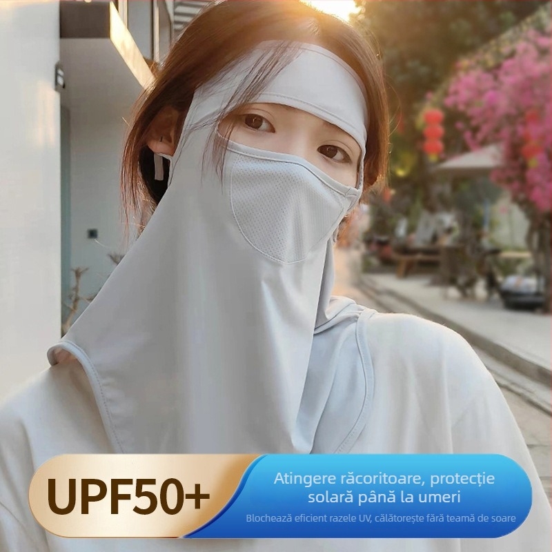 Xiao Kang mască de față din ice silk, protecție UV, pentru activități în aer liber
