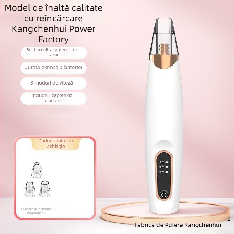 Dispozitiv de aspirare a punctelor negre, electric pentru uz casnic, model 5678, reglaj în 3 trepte