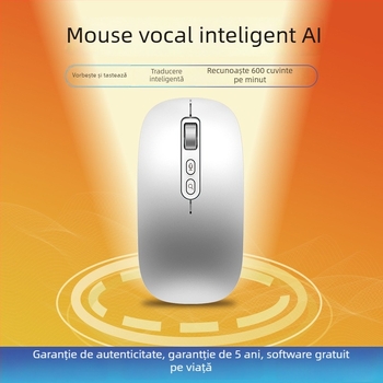 Mouse fără fir cu Bluetooth și modul dual 2.4G, DPI 4000, 5 butoane, încărcabil, design ergonomic