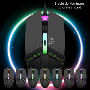 X3 mouse optic cu fir, USB, 1000 DPI, 4 butoane