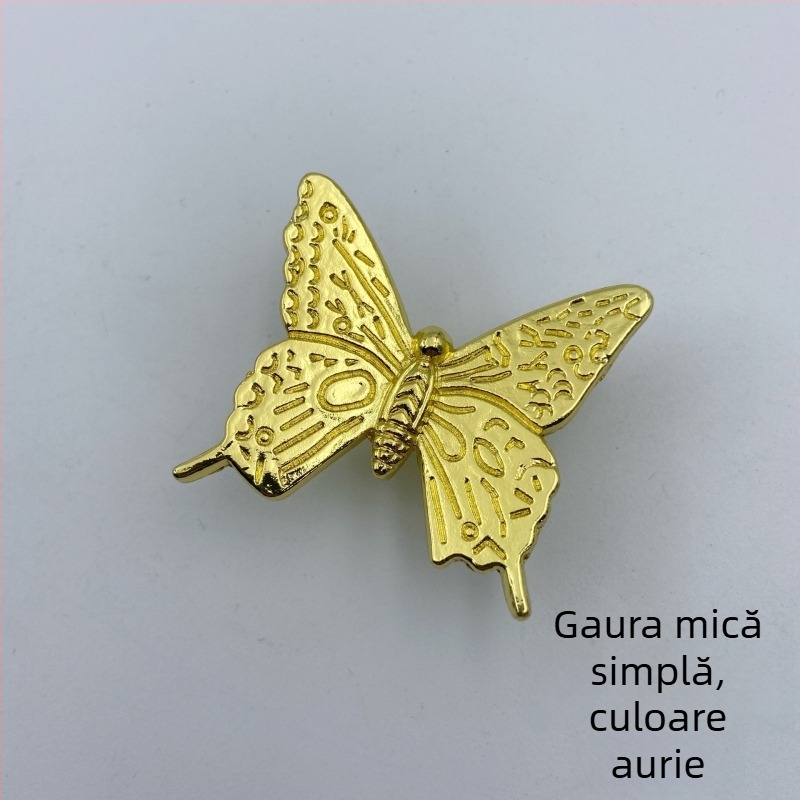 Mâner pentru uși de dulap și sertare, din aliaj de zinc, placare electrolitică, stil european, modelul 881