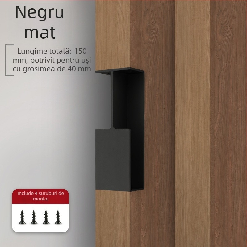 Mâner ușă pocket încastrat, minimalist, pentru uși glisante