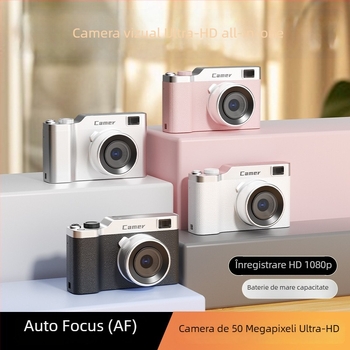 Cameră digitală CCD cu senzor 1/2.3-inch, 24 MP, zoom optic 8x, rezoluție maximă 1280x1024, ecran LCD 2.3-inch HD