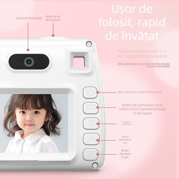 Shelan Z01 Cameră digitală pentru copii – senzor CCD 24MP, zoom optic 8x, obiectiv periscop, stabilizare a imaginii electronică, USB 3.0