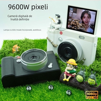 Aparat foto digital inteligent cu ecran pliabil, senzor CMOS 1/2.7 inch, 24 MP+, zoom optic 8x, LCD rotativ de 2.4 inch, USB 3.0