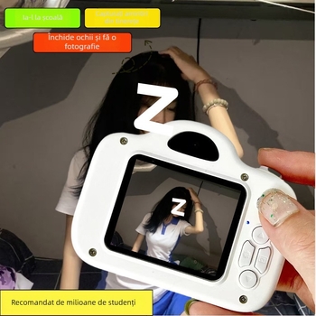 Aparat digital cu două camere pentru studenți, înaltă definiție, corp din plastic, fără zoom optic, fără stabilizare a imaginii