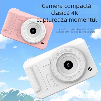 Cameră digitală pentru elevi cu senzor CMOS, 8 MP, zoom digital 8x, obiectiv periskop, stocare pe card TF