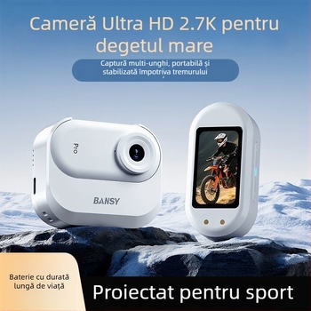 Cameră inteligentă pentru sport cu CCD 1/2.5 inch, 12 MP, zoom optic 3x, zoom digital 5x și ecran LCD de 2.7 inch pentru vlogging