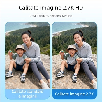 Cameră inteligentă pentru sport cu CCD 1/2.5 inch, 12 MP, zoom optic 3x, zoom digital 5x și ecran LCD de 2.7 inch pentru vlogging