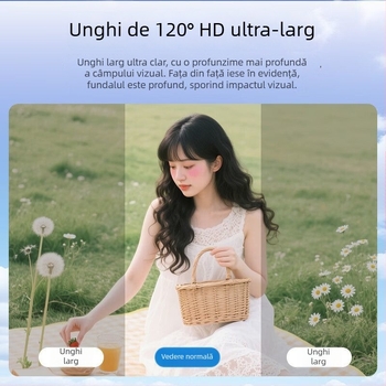 Cameră inteligentă pentru sport cu CCD 1/2.5 inch, 12 MP, zoom optic 3x, zoom digital 5x și ecran LCD de 2.7 inch pentru vlogging