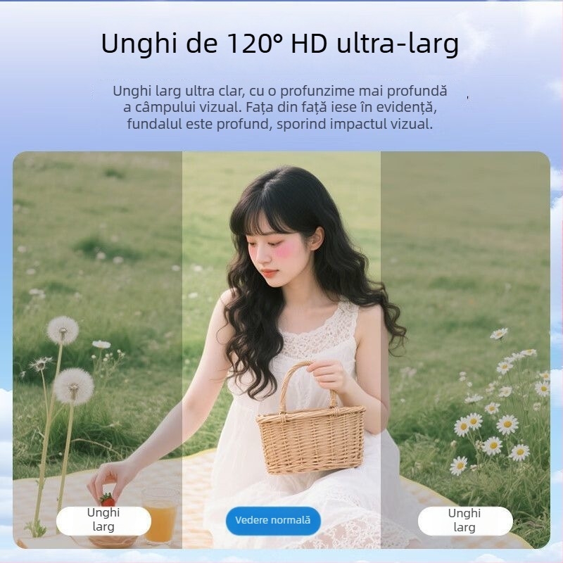 Cameră inteligentă pentru sport cu CCD 1/2.5 inch, 12 MP, zoom optic 3x, zoom digital 5x și ecran LCD de 2.7 inch pentru vlogging