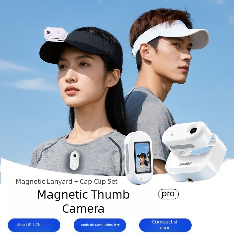 Cameră inteligentă pentru sport cu CCD 1/2.5 inch, 12 MP, zoom optic 3x, zoom digital 5x și ecran LCD de 2.7 inch pentru vlogging