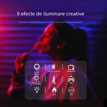 Lumină LED de umplere W70 – Portabilă pentru fotografie și video pe telefon, Reglaj multiplu, Putere sub 10W