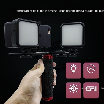 Lumină LED de umplere intraorală, lampă portabilă pentru fotografia dentară, 800 Lux la 0,3 m, 5V 1A, 3.2W, baterie încorporată