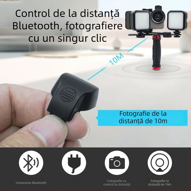 Lumină LED de umplere intraorală, lampă portabilă pentru fotografia dentară, 800 Lux la 0,3 m, 5V 1A, 3.2W, baterie încorporată