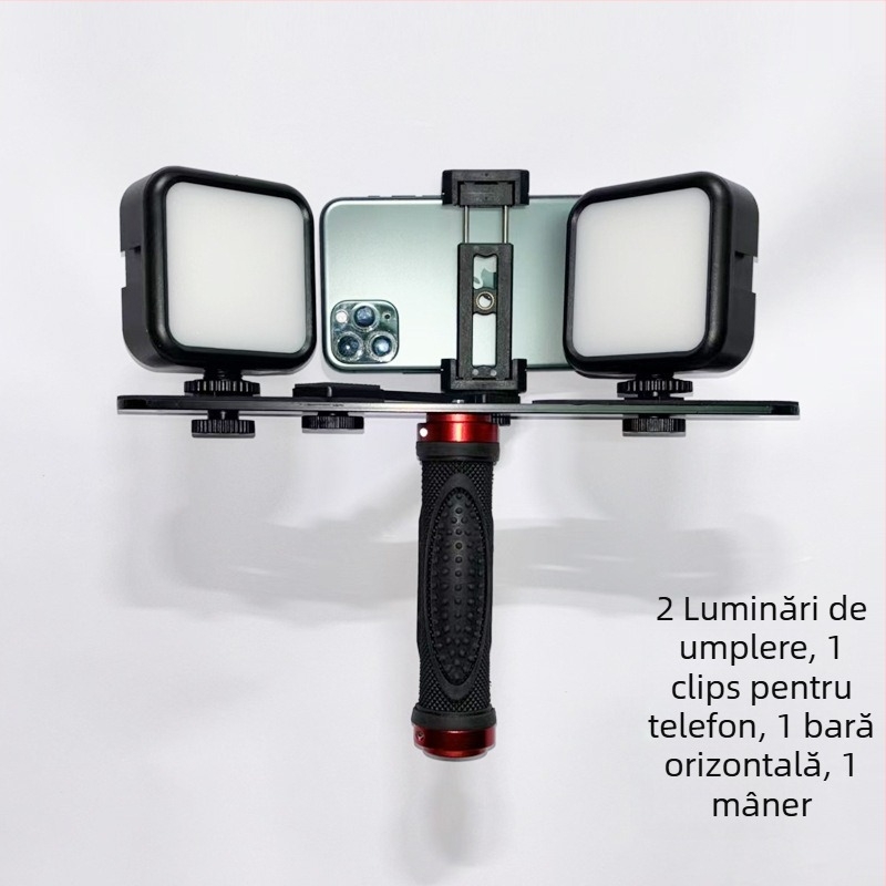 Lumină LED de umplere intraorală, lampă portabilă pentru fotografia dentară, 800 Lux la 0,3 m, 5V 1A, 3.2W, baterie încorporată
