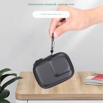 Geantă Shadowstone pentru camere compatibile cu DJI Action 5 Pro/4/3 și GoPro 13/12 — material PU, impermeabil, rezistentă la uzură, culoare solidă, geantă clutch