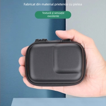Geantă Shadowstone pentru camere compatibile cu DJI Action 5 Pro/4/3 și GoPro 13/12 — material PU, impermeabil, rezistentă la uzură, culoare solidă, geantă clutch