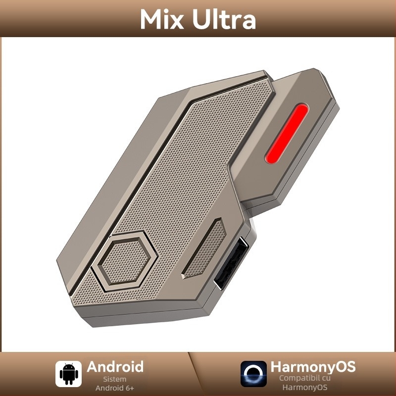 Jiaying Mix Ultra Convertor tastatură și mouse pentru jocuri mobile — interfață TYPE-C cablată, corp ABS, compatibil cu telefoane și tablete Android, nivel Elite de gaming, utilizare solo