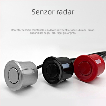Radar LED pentru parcare înapoi, Crescent Radar model, 4 sonde, rază de detecție 2,5 m, alimentare 12V, afișaj LED de 10 cm
