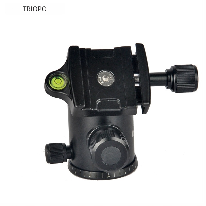 Jiebao D-2AQ2 cap de bal pentru trepied DSLR – rotire de 360°, port filet 3/8 inch, corp din aliaj de aluminiu, compatibil cu camere DSLR, 350 g