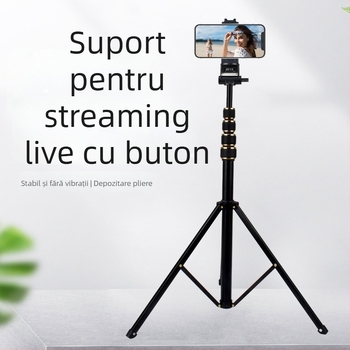 Tripod de podea din aliaj de aluminiu cu 3D PTZ, pentru telefoane mobile și tablete, capacitate de încărcare 2–5 kg