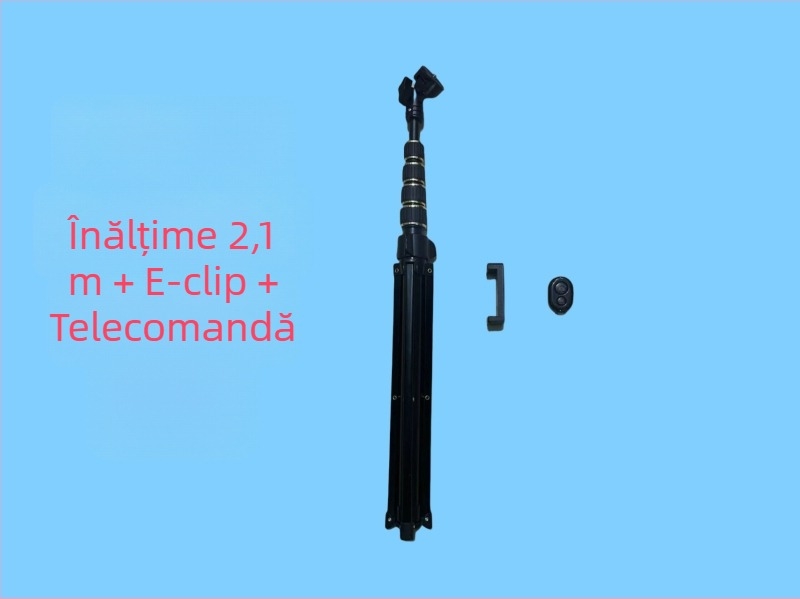 Tripod de podea din aliaj de aluminiu cu 3D PTZ, pentru telefoane mobile și tablete, capacitate de încărcare 2–5 kg