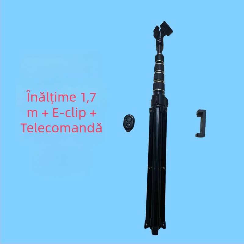 Tripod de podea din aliaj de aluminiu cu 3D PTZ, pentru telefoane mobile și tablete, capacitate de încărcare 2–5 kg