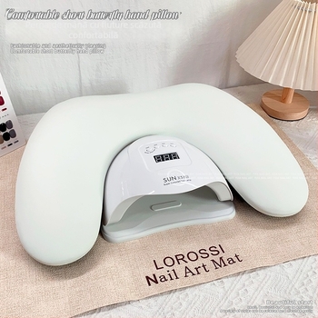 Pernuță pentru mâini la manichiură - design cu fluture, formă în U pliabilă, pernă moale pentru relaxarea oboselii