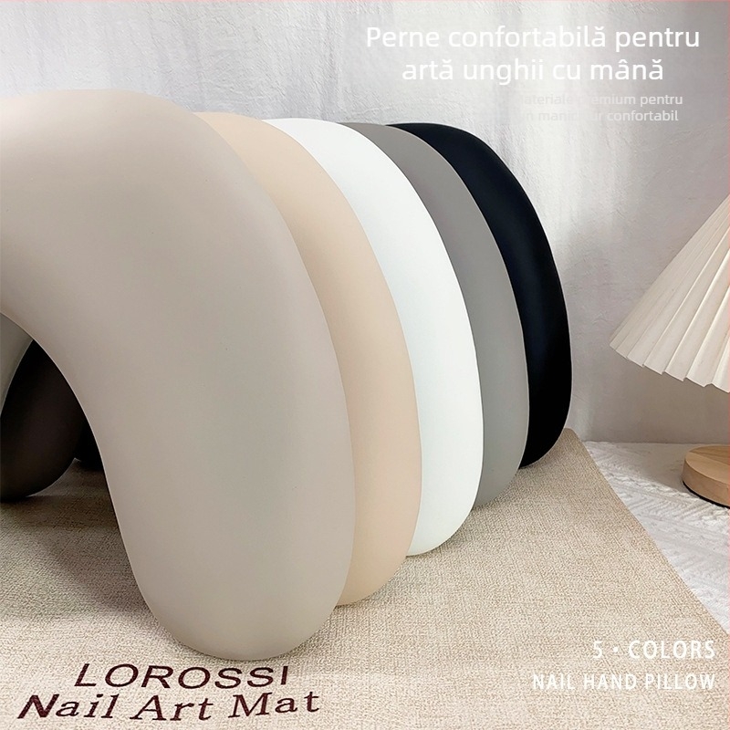 Pernuță pentru mâini la manichiură - design cu fluture, formă în U pliabilă, pernă moale pentru relaxarea oboselii