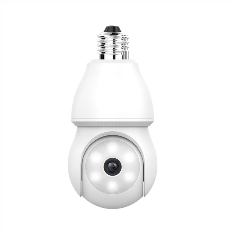 ICSEE Cameră wireless floodlight cu cap E27 – video HD, iluminare minimă 0,001 lux, monitorizare WiFi de la distanță, utilizare în interior