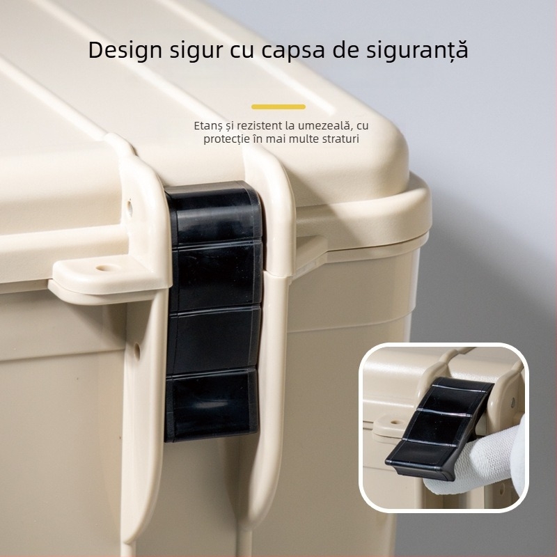 Cutie de depozitare rezistentă la umiditate pentru echipament fotografic – ABS, 25L, încuietoare cu cheie, interior cu burete, compatibil cu majoritatea modelelor