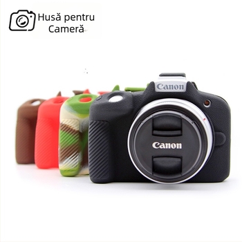 Carcasă din silicon pentru Canon EOS R50; protecție rezistentă; stil clutch; finisaj mat