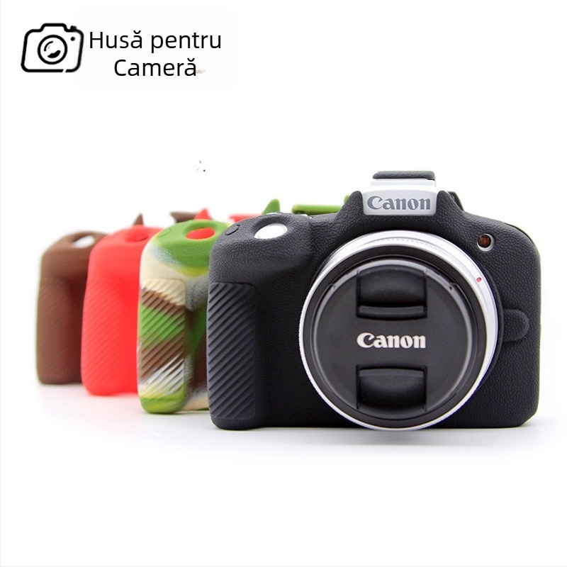 Carcasă din silicon pentru Canon EOS R50; protecție rezistentă; stil clutch; finisaj mat