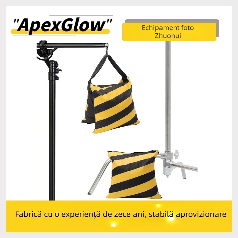 Zhuohui Sac de nisip contrabalans BLACK01 pentru fotografie – capacitate 2-5 kg, material Oxford