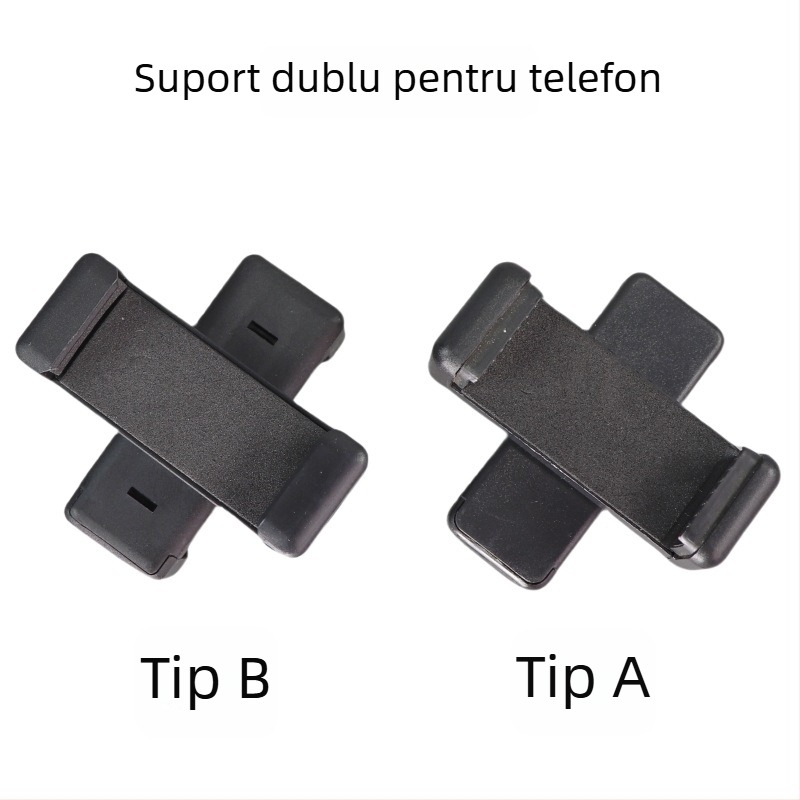 Suport pentru telefon cu două fețe și teleprompter, pentru montaj pe birou sau în mână, instrument de filmare multifuncțional pentru setup dual cu subtitrări
