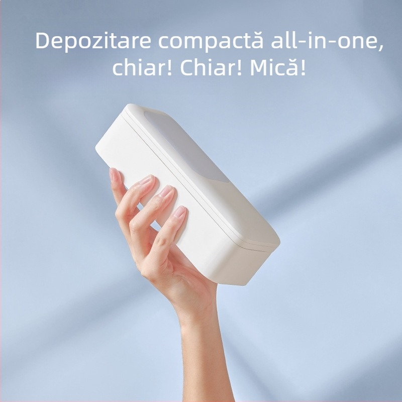 Suport pentru transmisii în direct cu două camere și lumină integrată, montaj fără instalare, model V8, universal pentru telefoane mobile